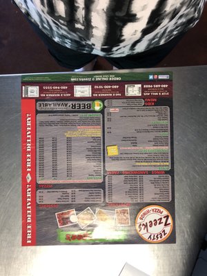 Menu photo 5 Zzeeks Pizza Phoenix, AZ