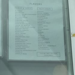 Menu from may 2026