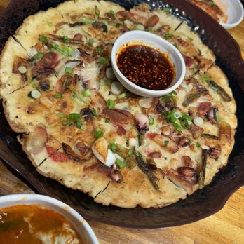 8 Ounce Korean Steakhouse - Seafood pancake - Korean Near Me - Katy, Texas