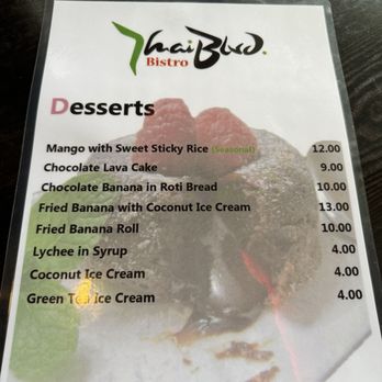 Thai Blvd Bistro - Dessert menu - Thai Near Me - Canoga Park, California Thai Blvd Bistro - Dessert menu - Thai Near Me - Canoga Park, California