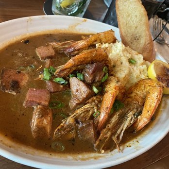 Moonshine Grill - Bbq shrimp and grits - Southern Near Me - Austin, Texas