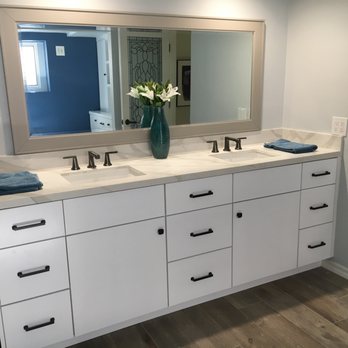 Cal-Best Construction - Stunning custom cabinet; mirror from Pottery Barn - General Contractors Near Me - Anaheim, California