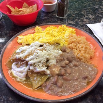 Lola's Kitchen - Chilaquiles plate with rice and beans - Mexican Near Me - Barstow, California Lola's Kitchen - Chilaquiles plate with rice and beans - Mexican Near Me - Barstow, California