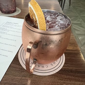The Chapman - NA - Gentle Breeze $10 -  Blood orange, fassionola, lemon, vanilla, ginger beer - Lounges Near Me - Winter Park, Florida
