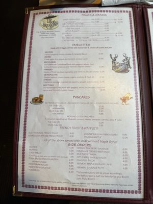 Menu photo 8 Up For Breakfast Manchester Center, VT