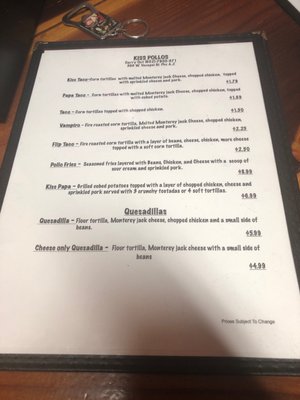 Menu photo 3 Kiss Pollos Estilo Sinaloa Phoenix, AZ Menu photo 3 Kiss Pollos Estilo Sinaloa Phoenix, AZ