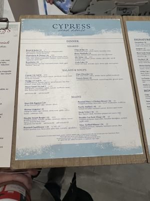 Menu photo 4 Cypress Beach House Pismo Beach, CA Menu photo 4 Cypress Beach House Pismo Beach, CA