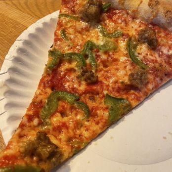 Andy's Pizza - Kentlands - Sausage & green pepper slice - Pizza Near Me - Gaithersburg, Maryland