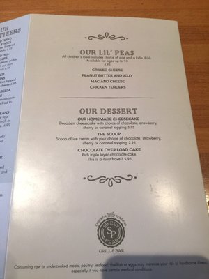 Menu photo 5 Sweet Peas Grill & Bar Geneseo, IL