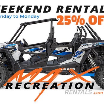 MAX Recreation - 25% OFF When you book the entire weekend! Monday through Friday. SAVE BIG, Book NOW! - ATV Rentals/Tours Near Me - Salt Lake City, Utah MAX Recreation - 25% OFF When you book the entire weekend! Monday through Friday. SAVE BIG, Book NOW! - ATV Rentals/Tours Near Me - Salt Lake City, Utah