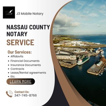 J3 Mobile Notary - Nassau County Notary, We come to you - Notaries Near Me