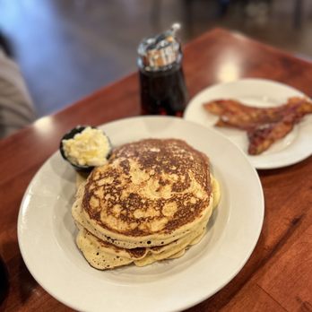 Oscar's Breakfast, Burgers & Brews - Flapjacks and side of bacon - Breakfast & Brunch Near Me - Barboursville, West Virginia Oscar's Breakfast, Burgers & Brews - Flapjacks and side of bacon - Breakfast & Brunch Near Me - Barboursville, West Virginia