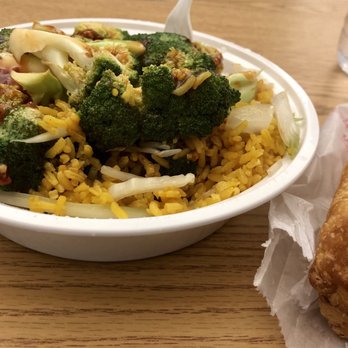 New China - a bowl of rice, broccoli, and bread - Chinese Near Me - Albany, New York New China - a bowl of rice, broccoli, and bread - Chinese Near Me - Albany, New York