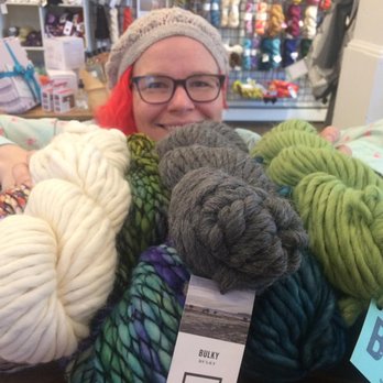 Knit & Bolt - Megan and her lovely yarn - Fabric Stores Near Me - Minneapolis, Minnesota