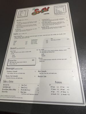 Menu photo 2 Socal Cantina Tuscaloosa, AL