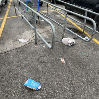 Walmart Supercenter - a shopping cart in a parking lot - Grocery Near Me - Hammond, Indiana