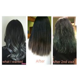 Don't go here! I wanted grey ombre and I got brown hair then green hair