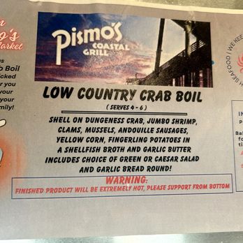 Pismo's Coastal Grill - Crab boil holiday meal order - Seafood Near Me - Fresno, California Pismo's Coastal Grill - Crab boil holiday meal order - Seafood Near Me - Fresno, California