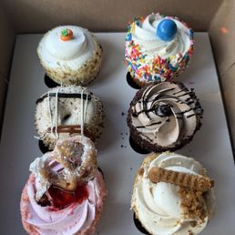 Variety of cupcakes