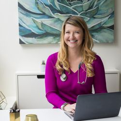 Rise Regenerative Medicine - Dr. Storm, happy at the office!
