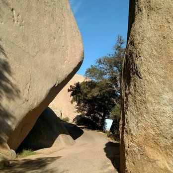 Potato Chip Rock - Path between boulders - Hiking Near Me - Poway, California Potato Chip Rock - Path between boulders - Hiking Near Me - Poway, California