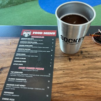 Sockeye Alehouse - a cup of coffee and menu - Brewpubs Near Me - Boise, Idaho