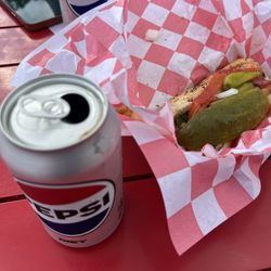 Fam’s Taste Of Chicago - Chicago style dog with Diet Pepsi