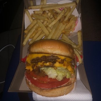 In-N-Out Burger - Double double cheese burger with fries yum! Oh yeah and get the grilled onions the bomb! - Burgers Near Me - Encinitas, California