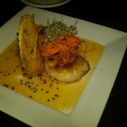 Deadwood Grille - macadamia crusted halibut