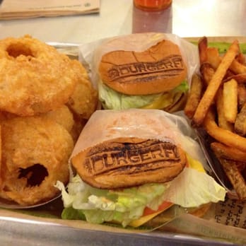 Burger Fi - 2 half&half burgers, regular fries (well done), and large onion rings (8 rings) - Burgers Near Me - Leesburg, Virginia Burger Fi - 2 half&half burgers, regular fries (well done), and large onion rings (8 rings) - Burgers Near Me - Leesburg, Virginia