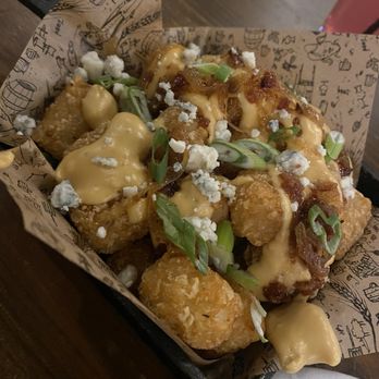 Haw River Tap & Table - SIGNATURE LOADED TOTS - Bars Near Me - Carrboro, North Carolina Haw River Tap & Table - SIGNATURE LOADED TOTS - Bars Near Me - Carrboro, North Carolina
