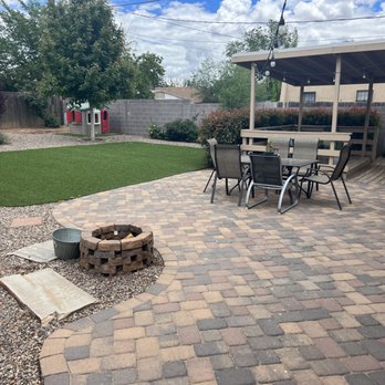 Sprinkler Experts - Paver patio and turf - Irrigation Near Me