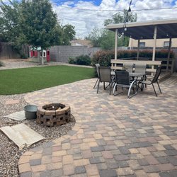Sprinkler Experts - Paver patio and turf