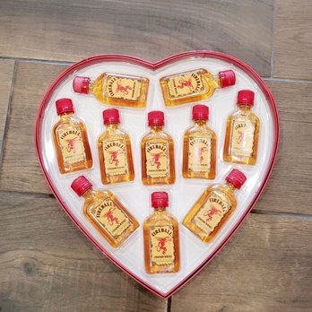 Lakeside Liquor - a heart shaped platter of liquor bottles - Beer, Wine & Spirits Near Me - Mahopac, New York