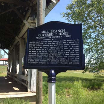 Mill Branch Covered Bridge - Landmarks & Historical Buildings Near Me - Vincent, Ohio Mill Branch Covered Bridge - Landmarks & Historical Buildings Near Me - Vincent, Ohio