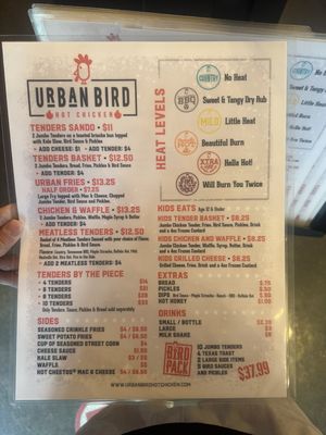 Menu photo 5 Urban Bird Hot Chicken Round Rock, TX Menu photo 5 Urban Bird Hot Chicken Round Rock, TX