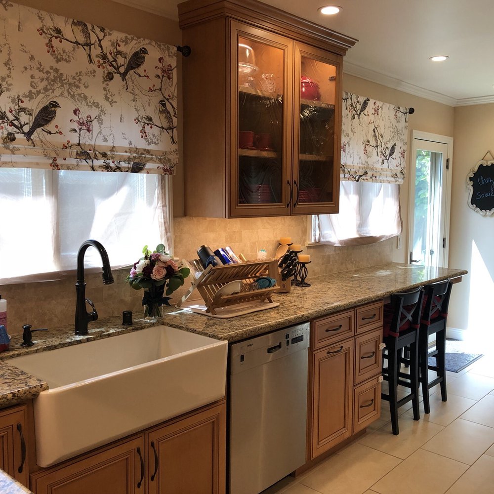 Kaitz Construction - Remodeled kitchen- much more space efficient! Beautiful work by Rick and his team (especially Caliber Cabinets) - General Contractors Near Me