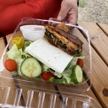 Village Pizza - Salad with filo stuffed pastry - Pizza Near Me - Ashland, New Hampshire Village Pizza - Salad with filo stuffed pastry - Pizza Near Me - Ashland, New Hampshire