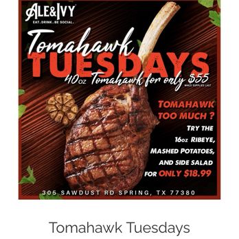Ale & Ivy - False advertising on prices. Actual prices are $2-5 higher - Sports Bars Near Me - Spring, Texas Ale & Ivy - False advertising on prices. Actual prices are $2-5 higher - Sports Bars Near Me - Spring, Texas
