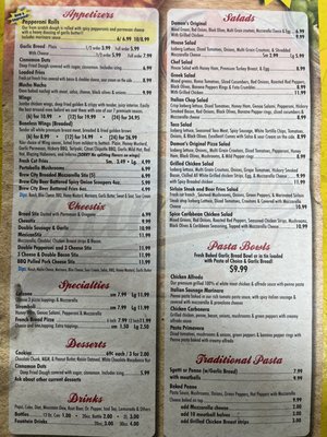 Menu photo 1 Damons All American Pizza Pie Newcomerstown, OH
