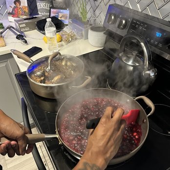 Blaze Culinary - Blueberry compote for the delicious cheesecake - Caterers Near Me Blaze Culinary - Blueberry compote for the delicious cheesecake - Caterers Near Me
