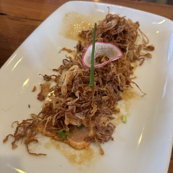 Kiwami By Katsuya - Albacore Sashimi w crispy onions, 4 1/2 stars - Japanese Near Me - Studio City, California Kiwami By Katsuya - Albacore Sashimi w crispy onions, 4 1/2 stars - Japanese Near Me - Studio City, California
