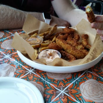 Fire On The Mountain - Sampler of fried pickles, onion rings and French fries - Chicken Wings Near Me - Denver, Colorado