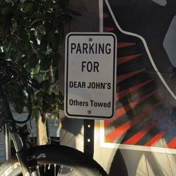 Dear John’s - There was no other sign saying that this spot is valet parking only but apparently ALL their spots, sign or not, are valet only. - American Near Me - Culver City, California