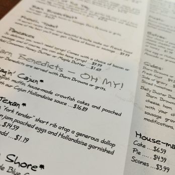 The Barn - Breakfast menu - Coffee & Tea Near Me - St. Louis, Missouri