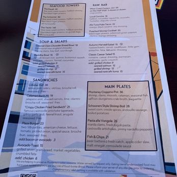 Schooners Monterey - Lunch Menu - Seafood Near Me - Monterey, California Schooners Monterey - Lunch Menu - Seafood Near Me - Monterey, California
