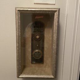 The old original door knob for each room is displayed just outside each room.