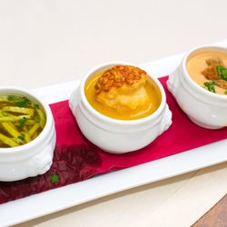Restaurant & Weinhaus Stachel - Suppentrio: Kraftbrühe vom Rind, Kartoffelsuppe, Rieslingcremesuppe 8,50€