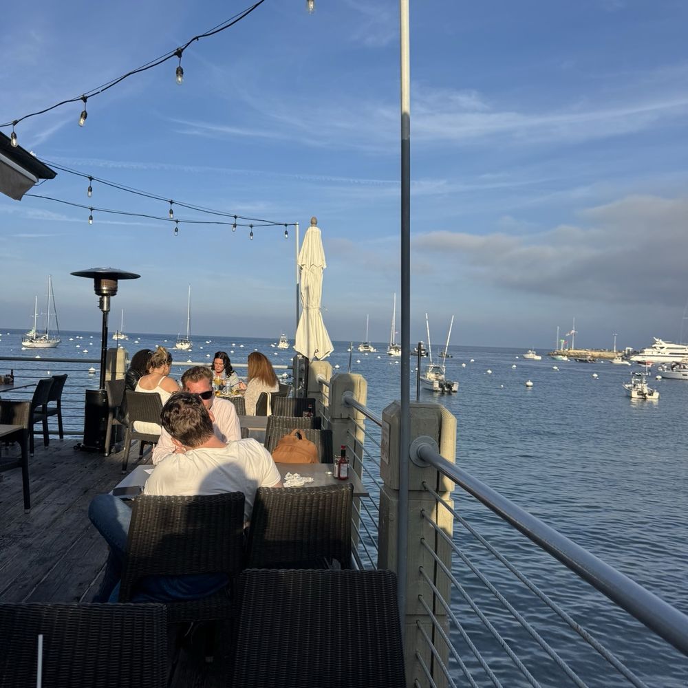 Bluewater Avalon - View from outside seating - Seafood Near Me - Avalon, California Bluewater Avalon - View from outside seating - Seafood Near Me - Avalon, California