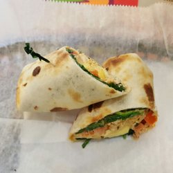Southwestern omelet. a lot smaller than it looks. size of palm
